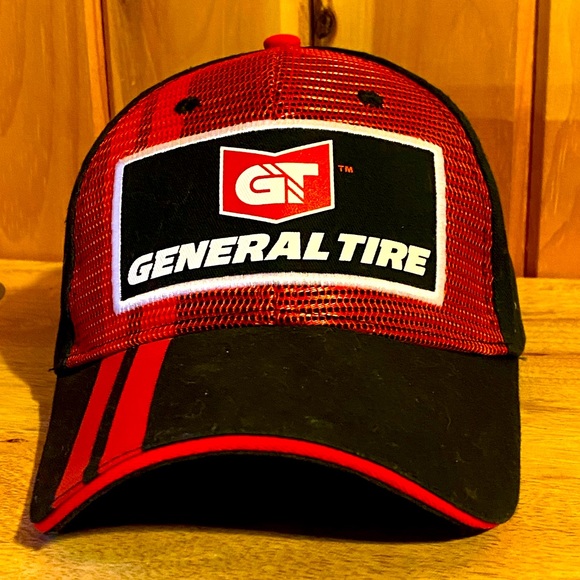 General Tire Men’s Red and Black Baseball Cap - Picture 1 of 6
